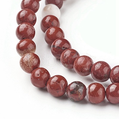 Natural Red Jasper Beads Strands LS-G-F348-02-6mm-1