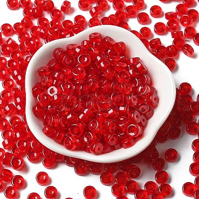 Transparent Colours Glass Seed Beads X-SEED-E001-T3x6mm-02-1