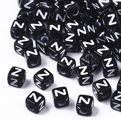 Opaque Acrylic Beads SACR-N002-01Z-1