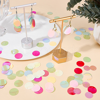 80G 10 Colors PVC Paillette Pendants FIND-SC0023-20C-1
