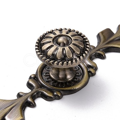 Vintage Victorian Floral Pattern Alloy Cabinet Door Knobs FIND-Z004-03-1