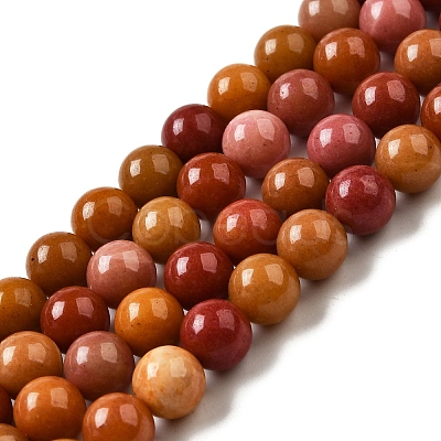 Dyed Natural Malaysia Jade Beads Strands G-G021-02B-23-1