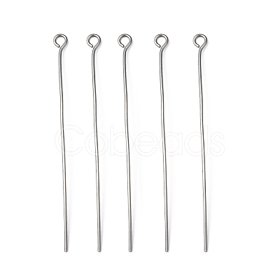 Non-Tarnish 304 Stainless Steel Eye Pin X-STAS-R045-50mm-1