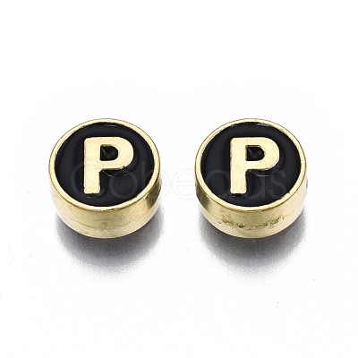 Alloy Enamel Beads ENAM-N052-006-02P-RS-1