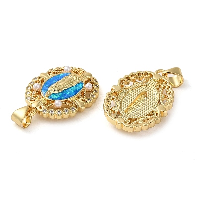 Rack Plating Brass Micro Pave Cubic Zirconia Earrings KK-P268-06A-G-1