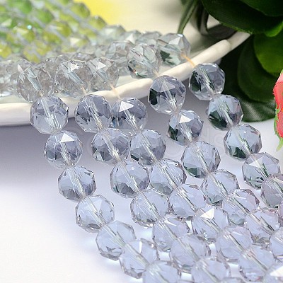 Faceted Round Imitation Austrian Crystal Bead Strands G-M191-6mm-04A-1