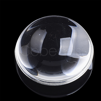 Transparent Glass Cabochons GGLA-R026-48mm-B-1