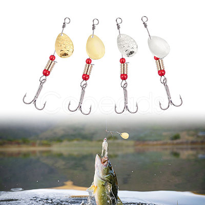 CHGCRAFT 48Pcs 4 Styles Iron Fishing Lures FIND-CA0009-14-1