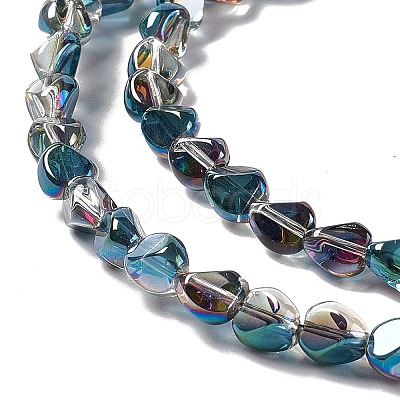 Electroplate Glass Beads Strands EGLA-L038-HR01-1