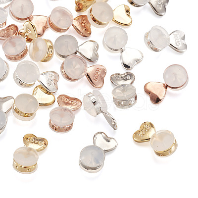 24Pcs 4 Colors Silicone Ear Nuts FIND-TA0001-48-1