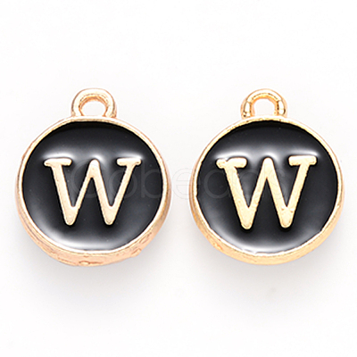 Golden Plated Alloy Charms X-ENAM-S118-02W-1