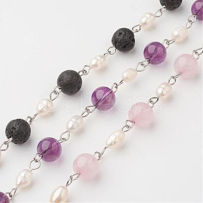 Handmade Chains for Necklaces Bracelets Making AJEW-JB00261-1