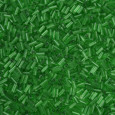 Transparent Glass Bugle Beads SEED-N005-001-C06-1
