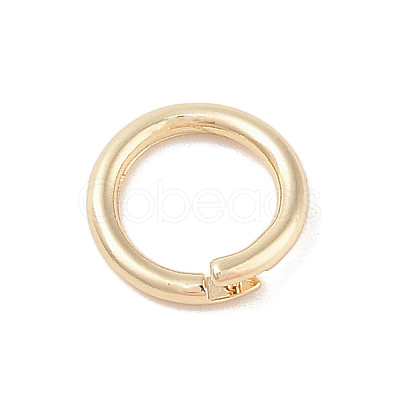 Brass Locking Jump Rings KK-S369-01G-04-1