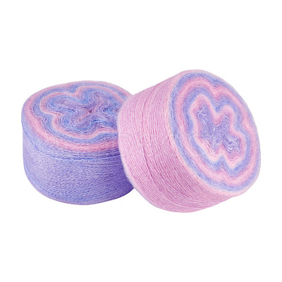 Gradient Segment Dyed Super Fine Mohair Yarn DIY-TAC0033-03E-1