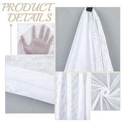 Polyester Elastic Eyelet Fabric AJEW-WH20006-273F-1