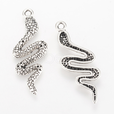 Tibetan Style Alloy Pendants TIBEP-Q064-37AS-RS-1