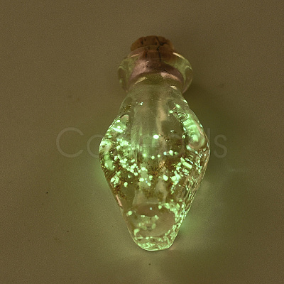 Luminous Handmade Gold Sand Lampwork Pendants LAMP-S177-03G-1