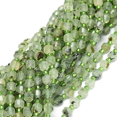 Natural Prehnite Beads Strands G-O201B-19-1