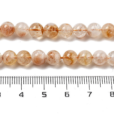 Heated Natural Citrine Beads Strands X-G-NH0010-04-1