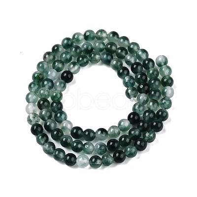 Dyed Natural White Jade Beads Strands G-T140-4mm-A07-1