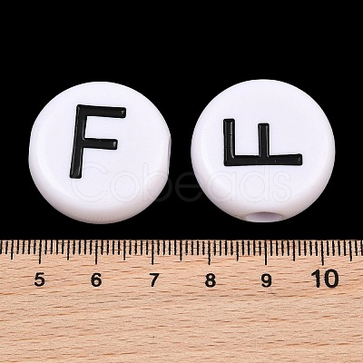 Opaque White Acrylic European Beads AC-CBA3BDD-01F-1