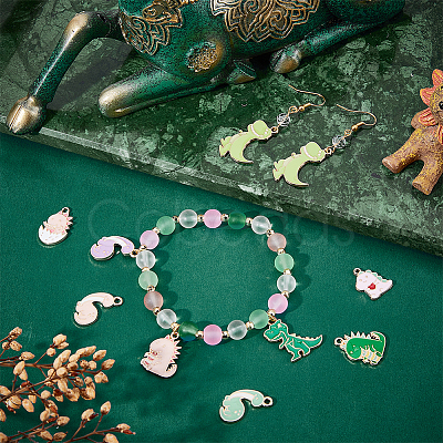 16 Style Alloy Enamel Pendants ENAM-CA0001-31-1