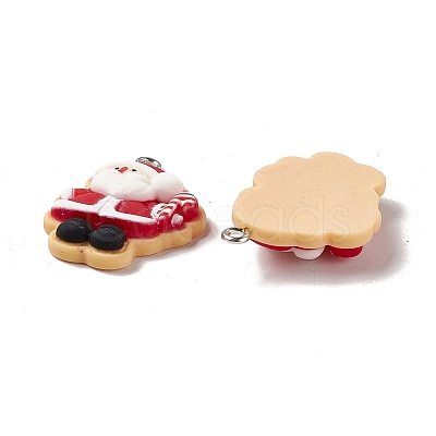 Christmas Theme Opaque Resin Pendants LS-X-FIND-E025-03-1