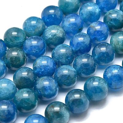 Natural Apatite Beads Strands G-O186-E02-8mm-1
