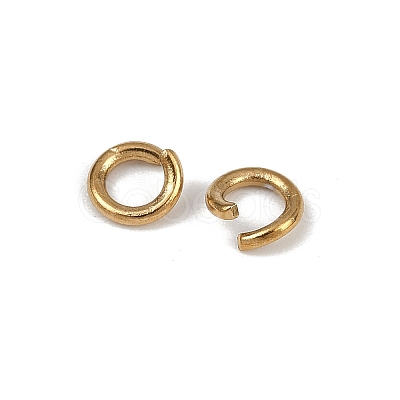 304 Stainless Steel Open Jump Rings X-STAS-Z137-01G-03-1