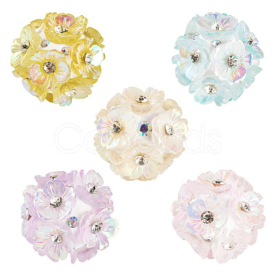 Handmade Rhinestone Clay Pave Beads CLAY-TAC0015-02A-1