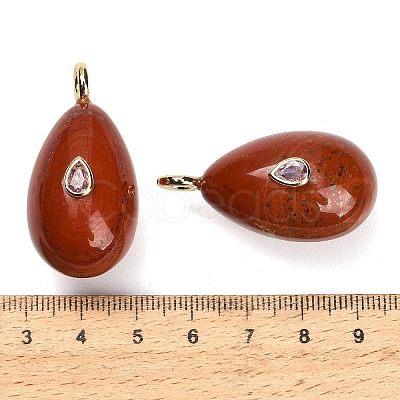 Natural Red Jasper Pendants GG-CBA4625-02G-03-1