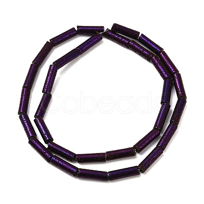 Electroplated Natural Lava Rock Beads Strands G-K388-03B-10-1