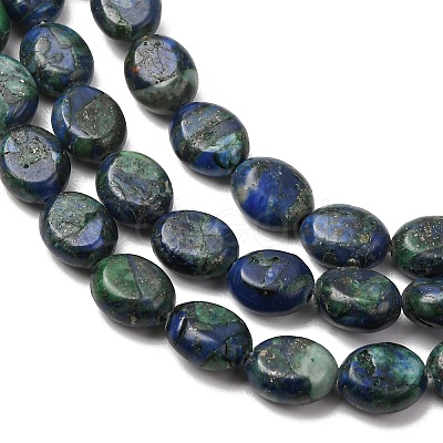 Synthetic Chrysocolla and Lapis Lazuli Beads Strands G-N330-031-01-1