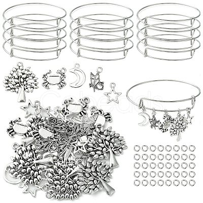 DIY Charm Bangle Making Kit DIY-FS0005-24-1