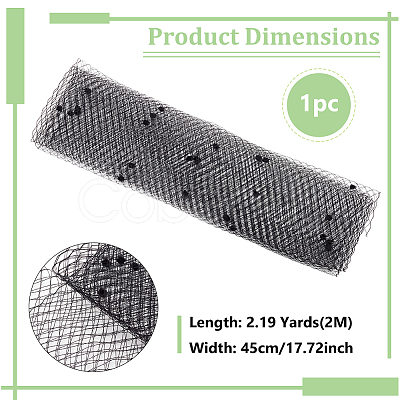 Deco Mesh Ribbons SRIB-WH0011-179B-01-1