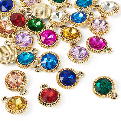 24Pcs 12 Colors K5 Glass Pendants FIND-TA0007-92KCG-1