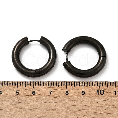 202 Stainless Steel Polishing Hoop Earrings EJEW-M106-02EB-06-1