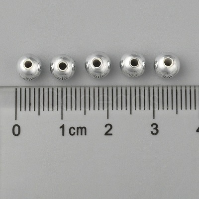 Plating Plastic Acrylic Round Beads PACR-L003-6mm-S-1
