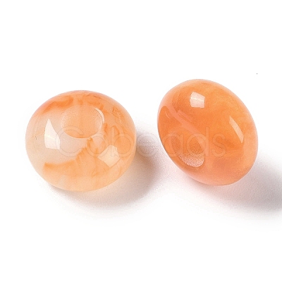Two Tone Resin European Beads RESI-F055-09B-1