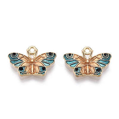 Alloy Enamel Pendants ENAM-N055-014F-NR-1