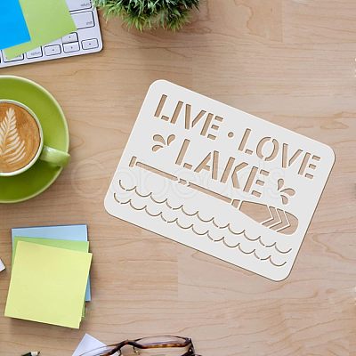 Large Plastic Reusable Drawing Painting Stencils Templates DIY-WH0202-108-1