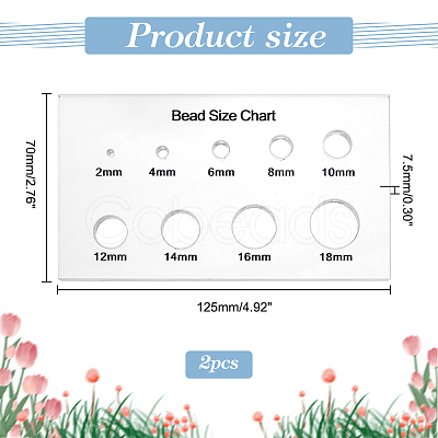 Acrylic Measuring Tool TOOL-WH0053-28-1