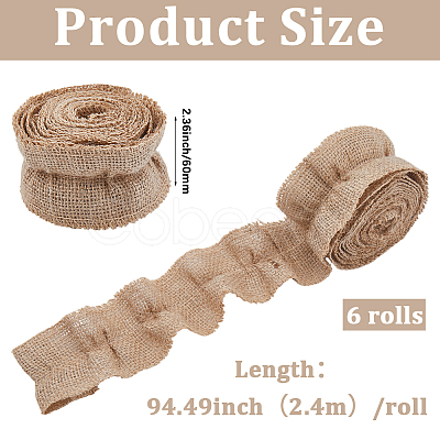 6 Rolls Polyester Ribbon OCOR-GF0005-84B-1