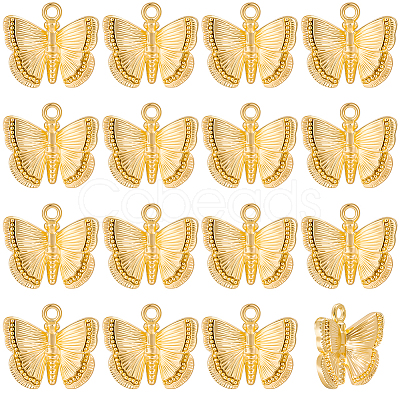 16Pcs Brass Pendants KK-BBC0023-91G-1