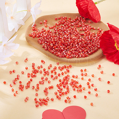 Picasso Baking Paint Glass Seed Beads SEED-TA0001-62H-1