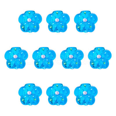 10Pcs Handmade Lampwork Beads LAMP-TADJ0001-01G-1