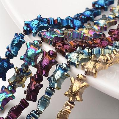 Electroplate Non-magnetic Synthetic Hematite Bead Strands G-F300-52A-1