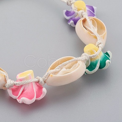 Cowrie Shell Anklets/Bracelets AJEW-AN00243-1