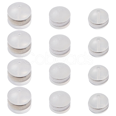 12Pcs 3 Style TPE Plastic Ear Nuts KY-YW0001-51-1